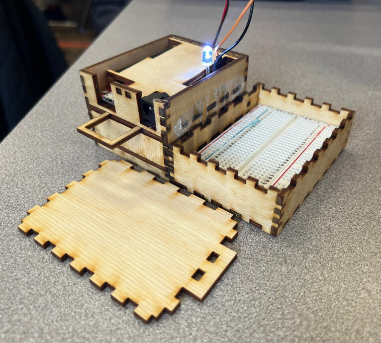 Physical wooden build.